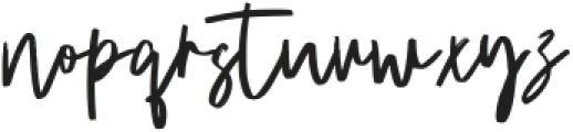 Fanidess Signature Brush Regular ttf (400) Font LOWERCASE