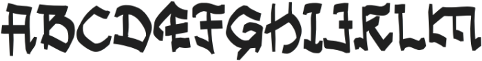 Fanketirs Regular otf (400) Font UPPERCASE