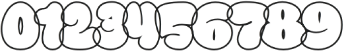 Fanky Bubble Line otf (400) Font OTHER CHARS