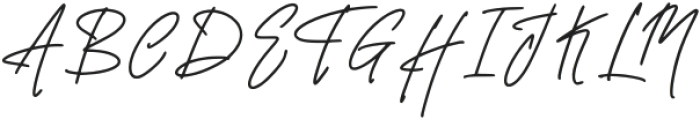 Fantting Signature Regular otf (400) Font UPPERCASE