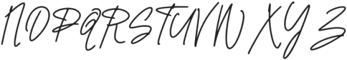 Fantting Signature Regular otf (400) Font UPPERCASE