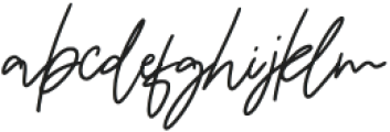 Fantting Signature Regular otf (400) Font LOWERCASE