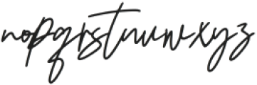 Fantting Signature Regular otf (400) Font LOWERCASE