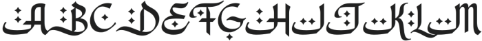 Faradisa Regular otf (400) Font UPPERCASE