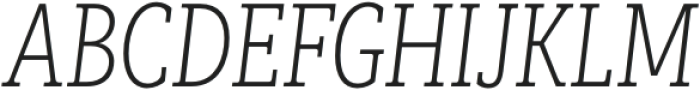 Faraon Condensed ExtraLight Italic otf (200) Font UPPERCASE