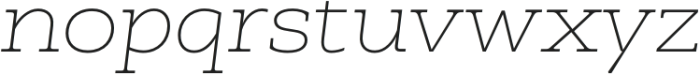 Faraon Expanded Thin Italic otf (100) Font LOWERCASE