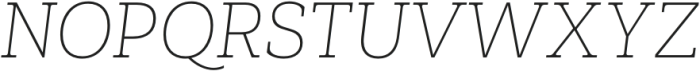 Faraon Thin Italic otf (100) Font UPPERCASE