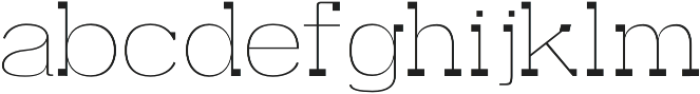 Farhan Thin otf (100) Font LOWERCASE