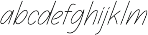 Farhana Thin otf (100) Font LOWERCASE