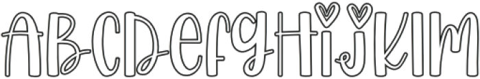 Farmhouse Outline otf (400) Font LOWERCASE