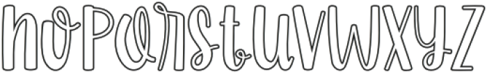 Farmhouse Outline otf (400) Font LOWERCASE