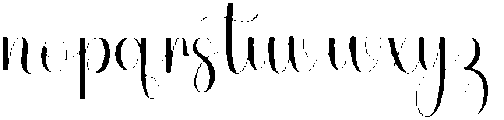 Farmhouse Regular otf (400) Font LOWERCASE