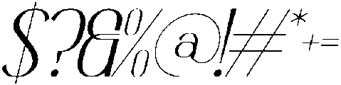 Faroira Italic otf (400) Font OTHER CHARS