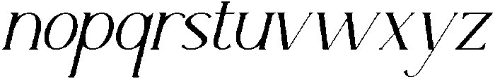 Faroira Italic otf (400) Font LOWERCASE