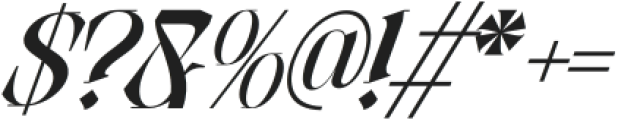 Faroks Modern Italic otf (400) Font OTHER CHARS