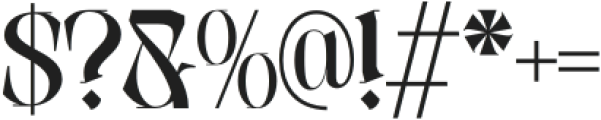 Faroks Modern  Regular otf (400) Font OTHER CHARS