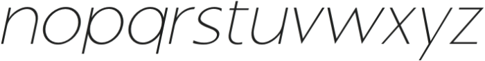 Farrow ThinItalic Italic otf (100) Font LOWERCASE