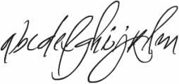 Fascinating Signature otf (400) Font LOWERCASE