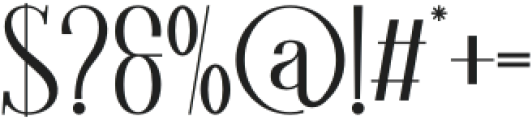 Fasdeco Regular otf (400) Font OTHER CHARS