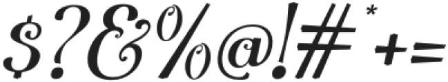 Fashory Vilago Italic otf (400) Font OTHER CHARS