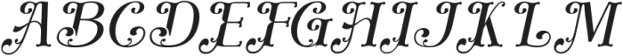 Fashory Vilago Italic otf (400) Font UPPERCASE