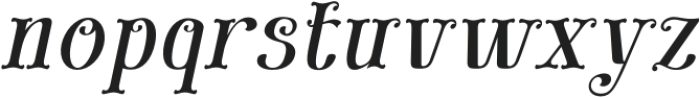 Fashory Vilago Italic otf (400) Font LOWERCASE