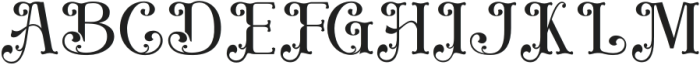 Fashory Vilago Regular otf (400) Font UPPERCASE