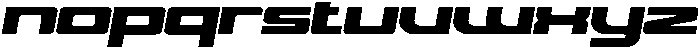 Fast Rogue Regular otf (400) Font LOWERCASE