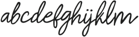 Fasthey Regular otf (400) Font LOWERCASE