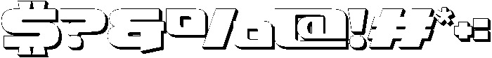 Fasthour-BoldExtrude otf (700) Font OTHER CHARS