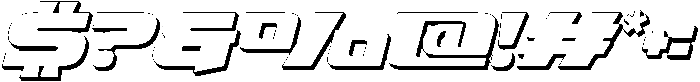 Fasthour-BoldExtrudeOblique otf (700) Font OTHER CHARS