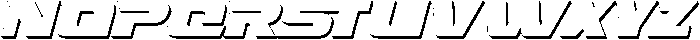 Fasthour-BoldExtrudeOblique otf (700) Font UPPERCASE