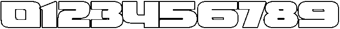 Fasthour-BoldOutline otf (700) Font OTHER CHARS