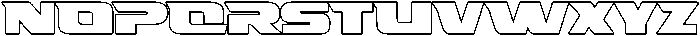 Fasthour-BoldOutline otf (700) Font LOWERCASE