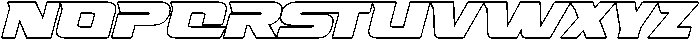 Fasthour-BoldOutlineOblique otf (700) Font UPPERCASE