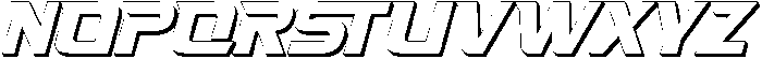 Fasthour-ObliqExtrudeOblique otf (400) Font UPPERCASE