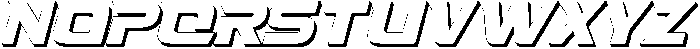 Fasthour-ObliqExtrudeOblique otf (400) Font LOWERCASE