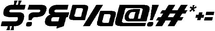 Fasthour-Oblique otf (400) Font OTHER CHARS