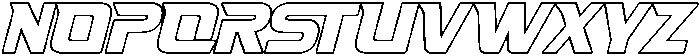 Fasthour-RegOutlineObliq otf (400) Font UPPERCASE