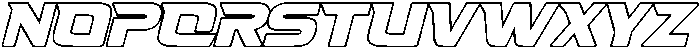 Fasthour-RegOutlineObliq otf (400) Font LOWERCASE