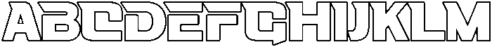 Fasthour-RegularOutline otf (400) Font UPPERCASE