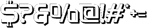 Fasthour-ThinExtrude otf (100) Font OTHER CHARS