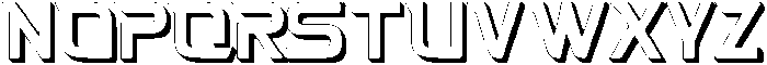 Fasthour-ThinExtrude otf (100) Font LOWERCASE