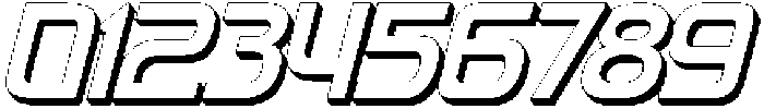 Fasthour-ThinExtrudeOblique otf (100) Font OTHER CHARS