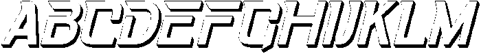 Fasthour-ThinExtrudeOblique otf (100) Font UPPERCASE
