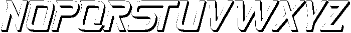 Fasthour-ThinExtrudeOblique otf (100) Font UPPERCASE