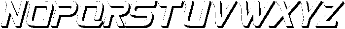 Fasthour-ThinExtrudeOblique otf (100) Font LOWERCASE