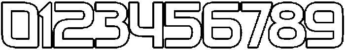 Fasthour-ThinOutline otf (100) Font OTHER CHARS