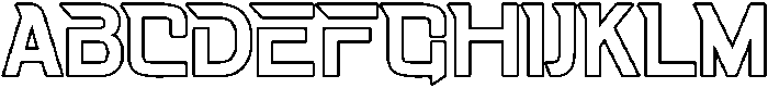 Fasthour-ThinOutline otf (100) Font UPPERCASE