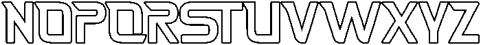 Fasthour-ThinOutline otf (100) Font UPPERCASE